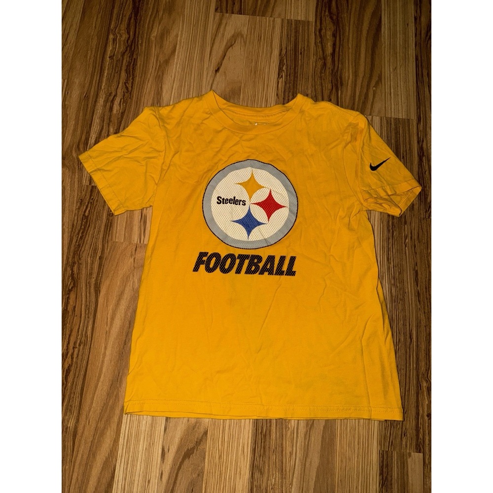 Pittsburgh Steelers NFL Nike Tee cotton Youth Tee Sz M Medium 10/12